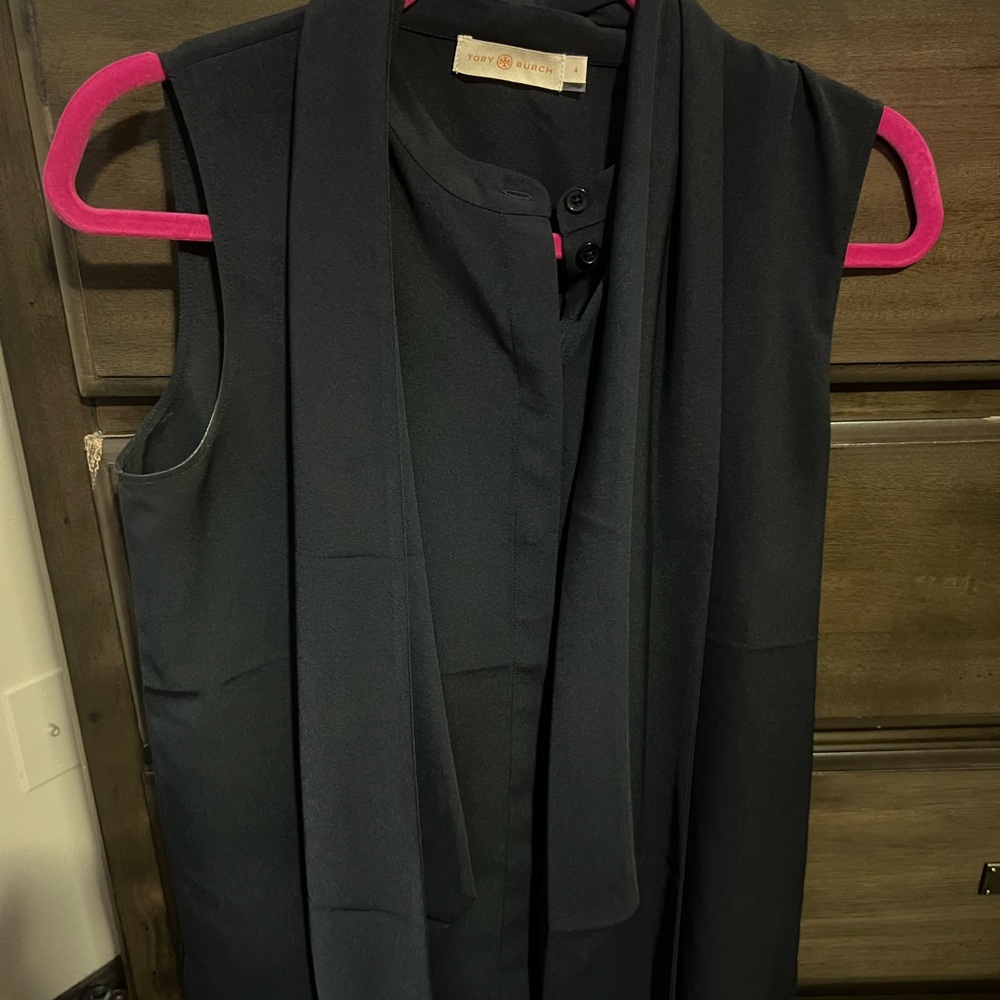 Tory Burch blouse with bow sash